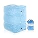 LOOJO Travel Inflatable Airplane Foot Rest Pillow. Adjustable Height. Comfy Blow Up Travel Accessories for Kids and Adults. Computer and Under Desk Leg Rest. Portable Sleep, Flight and Car Cushion
