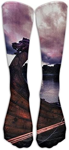 Dragon Boat Wallpaper Fashion Women's Men's Sports High Stockings Long Socks