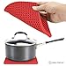 Pratico Kitchen Multipurpose Silicone Pot Holder, Trivet, Jar Opener and Spoon Rest, Red
