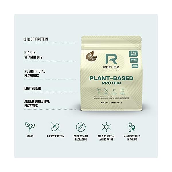 Reflex-Nutrition-Plant-Based-Vegan-Protein-with-B12-Great-Taste-Vegan-Protein-Wild-Berry-600g Reflex Nutrition Plant Based Vegan Protein Powder with B12 | Great Taste | (Wild Berry, 600g)