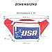 USA Fanny Pack for 4th of July - Flag Waist Bag Crossbody | American Flag Bum Bag for Men's Outfits | Halloween Waist Pack