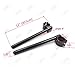 CNC Aluminum Φ 41mm Clip ons Handlebar replacement Fit for Honda NSR 250/CB750 Nighthawk 1991-2003/ZX6R 1993-1997/Yamaha TZR250 Universal cafe Racer Tilt Angle 8° 7/8