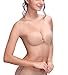 STbra Women's Strapless Bra Self Adhesive Silicone Invisible Push-up Bras Reusable Sticky Backless Bra for Women Pack of 2 (C, Beige & Black)