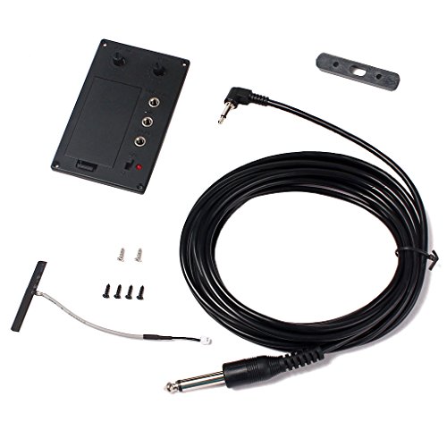 4/4 Violin Silent EQ Pickup With Piezo & Plug Hole Cable DIY Parts Set - Thumbnail 6
