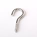 CJESLNA 50pcs Screw Hook Eye Silver