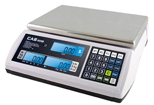 CAS S-2000 Jr Price Computing Scale with LCD Display 30 lbs Without Rechargeable Battery - Thumbnail 5