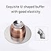 HaloVa Magnetic Door Stop Stainless Steel Door Stopper, Door Holder Doorstop, 3M Double-Sided Adhesive Tape No Need to Drill, Black