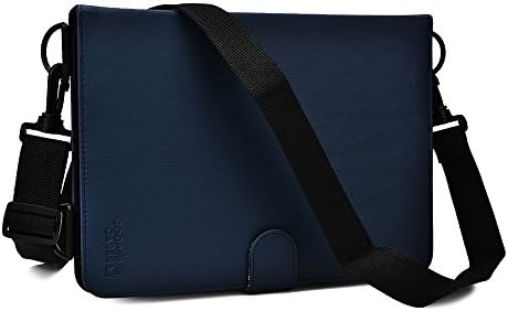 Archos 97 / 97b HD / 101 / 101b Platinum tablet case, COOPER MAGIC CARRY Shoulder Strap Travel Rugged Shock Proof Protective Universal Tablet Cover Folio with Handle &amp; Stand Blue
