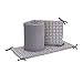 NoJo Play Day Pals 4 Piece Nursery Crib Bumper, Gray, Taupe
