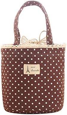 MA87 New Design Thermal Insulated Lunch Box Cooler Bag Tote Bento Pouch Lunch Container (D)