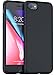 PowerBear Silicone iPhone 7 case/Silicone iPhone 8 Case | Slim Soft Touch Liquid Silicone Gel Rubber Case | Shock Absorption and Anti Scratch | for The Apple iPhone 7/8 - Black [24 Month Warranty]