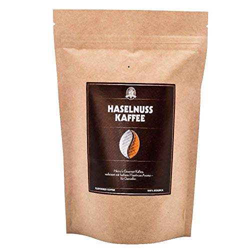 Henry´s Haselnuss Kaffee 1000g - Gourmet Kaffee mit feinsten Aromen verfeinert - handwerkliche Röstung - Premium…