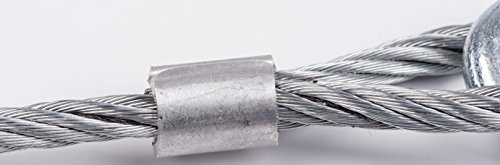 TopGreen 4M 5 Tons Steel Wire Tow Cable Tow Strap Towing Rope with Hooks for Heavy Duty Car Emergency - Thumbnail 3