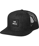 RVCA Mens VA All The Way Trucker Hat - Black/White