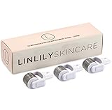 Derma Roller Replacement Needle Heads; Set of 3 Microneedle Roller Refills - LINLILY SKINCARE-.25MM Detachable Derma Roller Heads