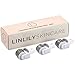 Derma Roller Replacement Needle Heads; Set of 3 Microneedle Roller Refills - LINLILY SKINCARE-.25MM Detachable Derma Roller Heads