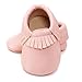 Voberry® Baby Girls Soft soled Tassel Bowknots Crib Shoes Moccasins (6~12 Month, Pink)