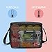 Tirrinia Insulated Lunch Box for Women Men, Leakproof Reusable Lunch Bag Containers for Adult,Working,Office,Lunch Soft Cooler Bag Tote for Picnic Hiking Beach,Black