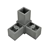 80/20 Inc., 9150, Quick Frame 3 Way Corner Connector, Gray Nylon