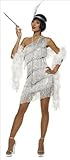Dazzling Silver Flapper Adult Costume