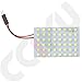 cciyu Car White LED 48SMD Panel Interior Dome Map Light Bulb Lamp + T10 BA9S BA15S Festoon Adapter (2pack)