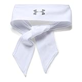Under Armour Women's Armour Tie Headband, White/Silver, One Size