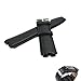 MOTONG Replacement Band for Pebble Steel 2 - Fits Pebble Steel 2 with 22mm lugs(Leather Black)