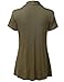 Luna Flower Women's Basic Solid Lightweight Short Sleeve Open Front Cardigans (GCDW029)