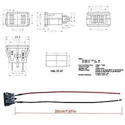 2Pcs 2 Pins US Power Socket Plug Panel 10A 125V AC