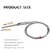 URBEST -50-1250C 13 mm Thread 5mm Probe K Type Thermocouple Temperature Sensor for Industry, Agriculture, Chemical