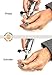 Body Mind 1 Mini Bike Pump Portable Aluminum Pump -Tire Pressure Gauge and Repair Kit with Ball Needle -Compatible to Electric, Mountain and Road Bicycles -Easy Change Presta and Schrader Valves