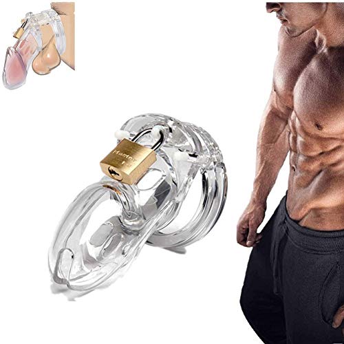Transparent Multi-Size Brass Padlock Design New Male Body Play Control Tool