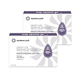 Squeeze Pod Travel Moisturizing Lotion - 30 Single Use Pods - Shea Butter Rich, Relief for Cracked Hands or Heels, Leakproof, TSA Approved Travel Size Natural Moisturizer, For Air Travel, Gym Bags ML7