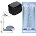Hygger Powerful Dual Aquarium Air Pump 250GPH Quiet Fish Tank Air Pump Freshwater Saltwater Aerator Oxygen Pump for 50 to 600 Gallon Tank with 2 Outlets 10W 16L/Min (Black)