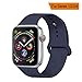 YANCH Compatible with for Apple Watch Band 42mm 44mm, Soft Silicone Sport Band Replacement Wrist Strap Compatible with for iWatch Nike+,Sport,Edition,M/L,Midnight Blue