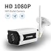 WIFI Outdoor Camera,FREDI Wireless Security Camera 1080P HD Night Vision Bullet Camera Waterproof Surveillance CCTV, IR LED Motion Detection IP Cameras for Indoor Outdoor, Support Max 128G