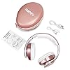 Bluetooth-Headphones-WirelessTuinyo-Over-Ear-Stereo-Wireless-Headset-35H-Playtime-with-deep-bass-Soft-Memory-Protein-Earmuffs-Built-in-Mic-Wired-Mode-PCCell-PhonesTV-Rose-Gold TUINYO Bluetooth Headphones Wireless, Over Ear Stereo Wireless Headset 40H Playtime with deep bass, Soft Memory-Protein…