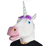 Amazlab Unicorn Mask for Halloween Costume Party Decorations, Halloween Props, Halloween Supplies