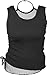 Spiral - Womens - GOTHIC ROCK - 2in1 Neck Tie Mesh Top Black
