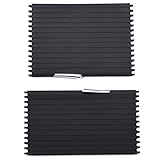 TOOGOO Car Center Console Cover Slide Roller Blind Car Mounts Drinks Holders for X5 E70 X6 E71 2008-2014 Water Cup Rack Car Styling(Back Section+Front Section)
