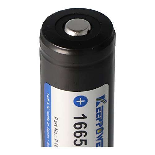 Keeppower 16650 BZW. 17650 2500mAh 3,6V - 3,7V Li-Ion-Akku geschützt (Pluspol erhöht) UR16650ZTA – Bild 3