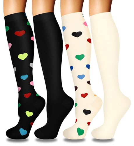 Iseasoo 4 Pairs Compression Socks