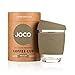 JOCO 12oz Glass Reusable Coffee Cup (Olive)