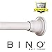 BINO 'Doric' Adjustable Shower Curtain Rod | White | Aluminum | 42