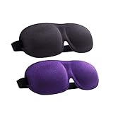 Sleep Mask 2 Pack 3D Eye Covers for Sleeping, Deep