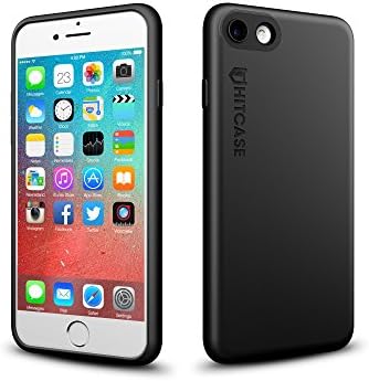 HITCASE CRIO Slim iPhone 7/8 Mountable Lens Photo Case Compatible with Magnetic Wide Angle/Macro Lens and Mounting System With AirCell Drop Protection (Lens/Mounts Sold Separately)- BLACK