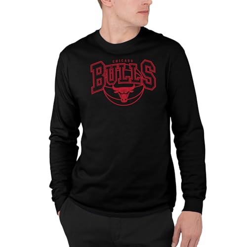 Junk Food Chicago Bulls NBA Monochromatic Arch - Officially Licensed Adult Long…