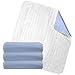 Incontinence Bed Pads - 18x24 | Cotton Blend | Washable Bed Pads for Adults, Children, Pets and Seniors Waterproof | Pack of 4, Blue, by Royal Care