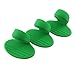 Silicone Pot Holders, YYP Silicone Heat Resistant Pot Holders, Oven Mini Mitts, Cooking Pinch Grips for Kitchen(No More Burning Your Fingers!)- Set of 3 - Green