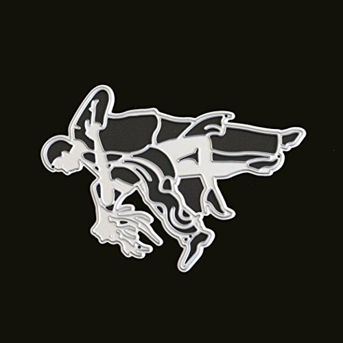 Vanvler Die Cuts for Card Making Scrapbooking Diy Metal Stencils Album Craft (C dance) - Thumbnail 2